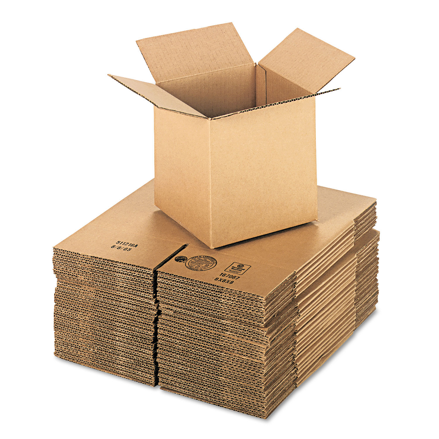 Cubed Fixed-Depth Corrugated Shipping Boxes by Universalandreg; UNV888