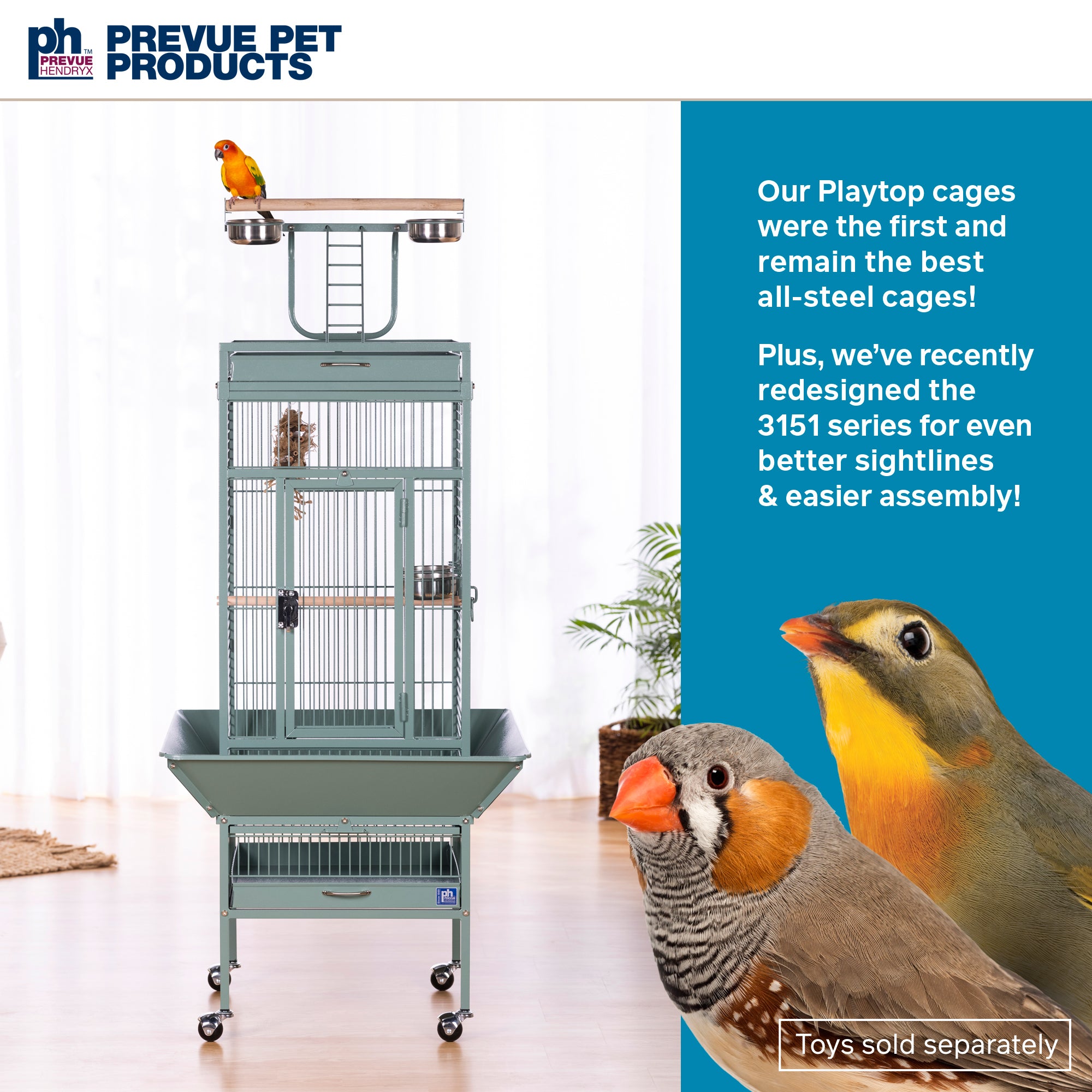 Select Bird Cage - Sage Green