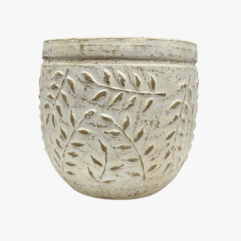 Guia 14.5 in. W x 13 in. H 22 qt. IndoorOutdoor Ceramic Decorative Cylinder Planter 653988923