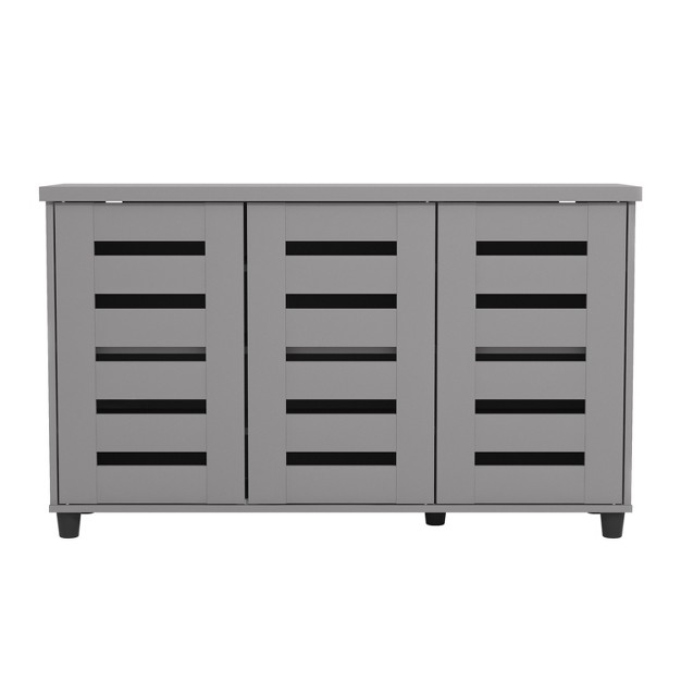 Galano 27 4 In H X 45 6 In W Wood Shoe Cabinet In Ivory Gray