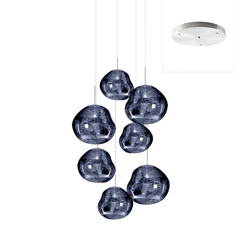 Multi Lava Round Pendant Lamp