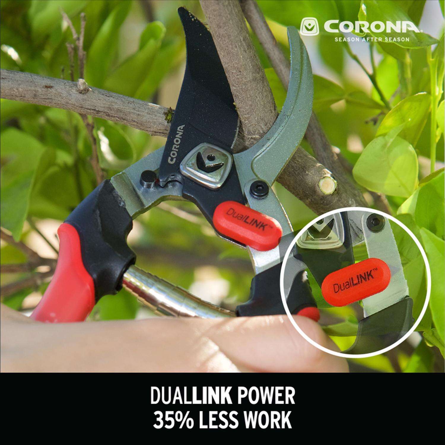 Corona ComfortGEL DualLINK 6 in. Steel Bypass Pruners