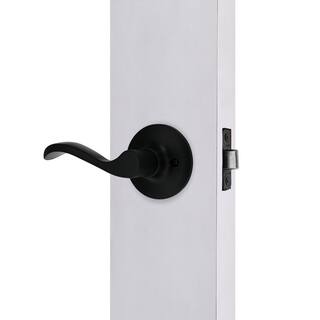 Defiant Naples Matte Black HallCloset Door Lever 32LYEX903B