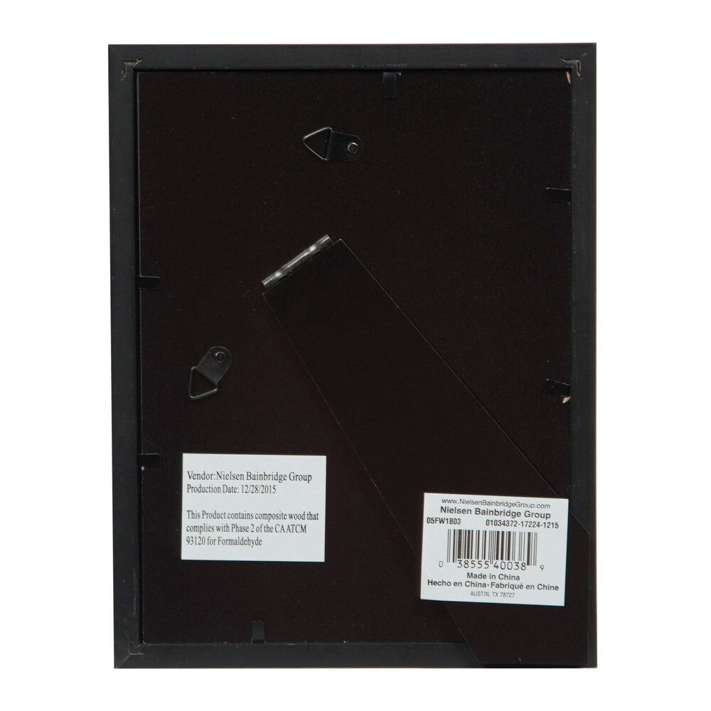 Snap 6x8 Mat to 4x6 Black Wood Picture Frame