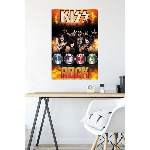 Trends International Kiss Rock Unframed Wall Poster Prints