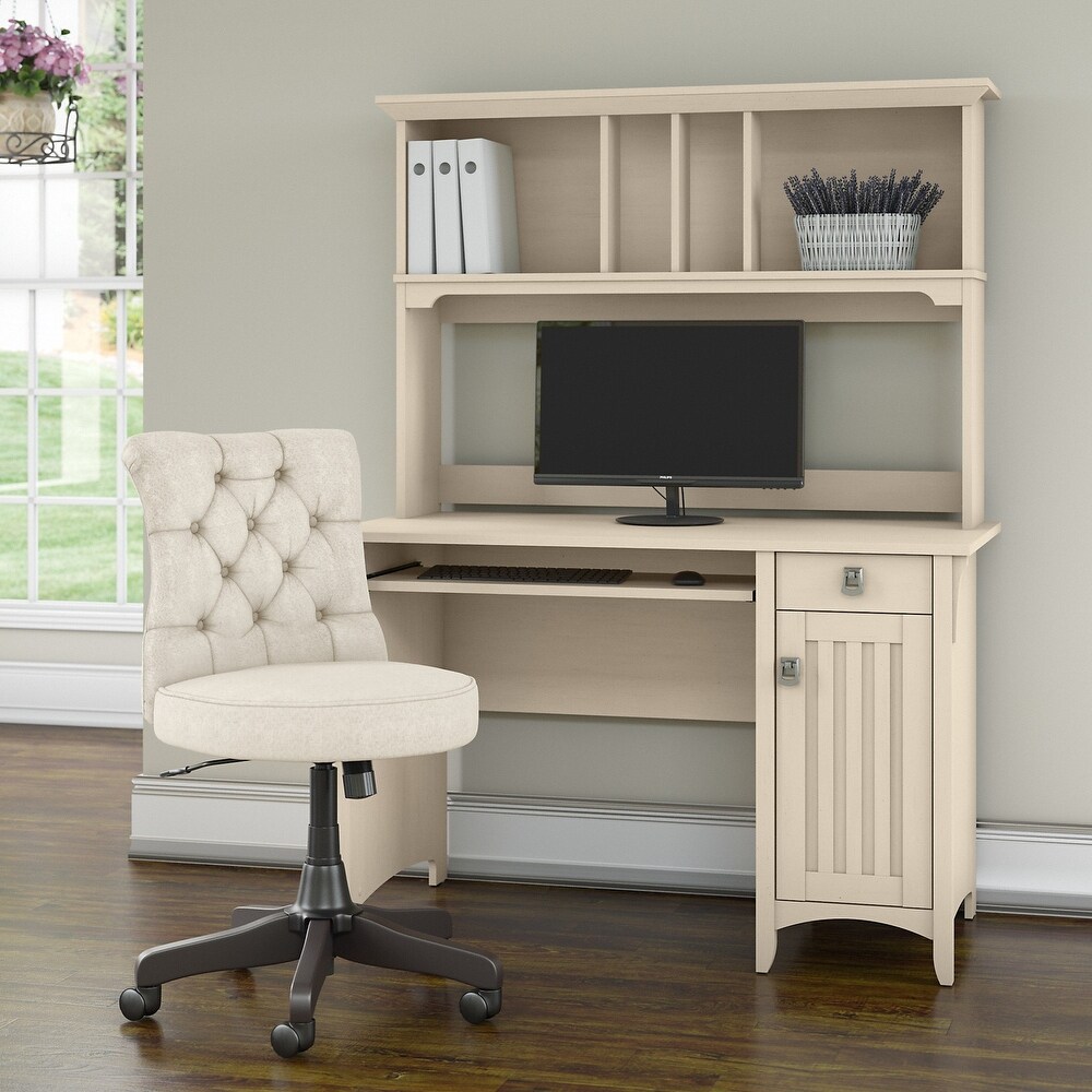 Salinas 48W Computer Desk with Hutch and Chair by Bush Furniture