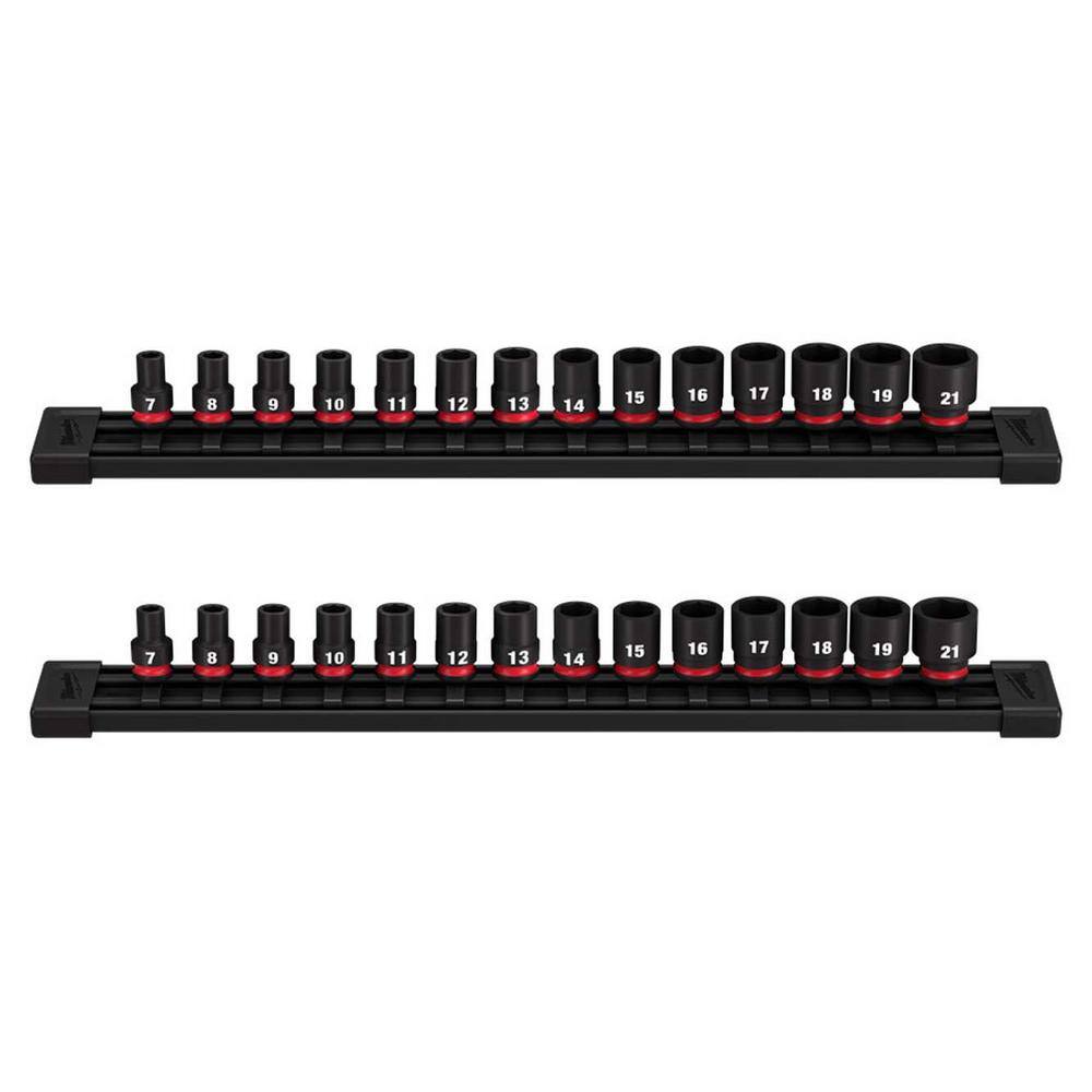 MW SHOCKWAVE 38 in. Drive Metric 6 Point Impact Socket Set (28-Piece) 49-66-7007-49-66-7007