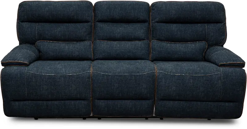 Rock Quarry Blue Power Reclining Sofa