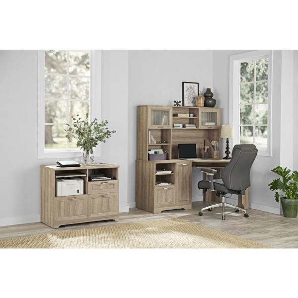 Magellan 58” Hutch for Corner/L-Desk， Blonde Ash