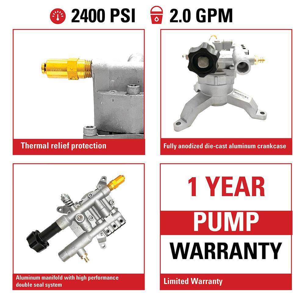 SIMPSON OEM Technologies Vertical Axial Cam Pump Kit 90025 for 2400 PSI at 2.0 GPM Pressure Washers 90025