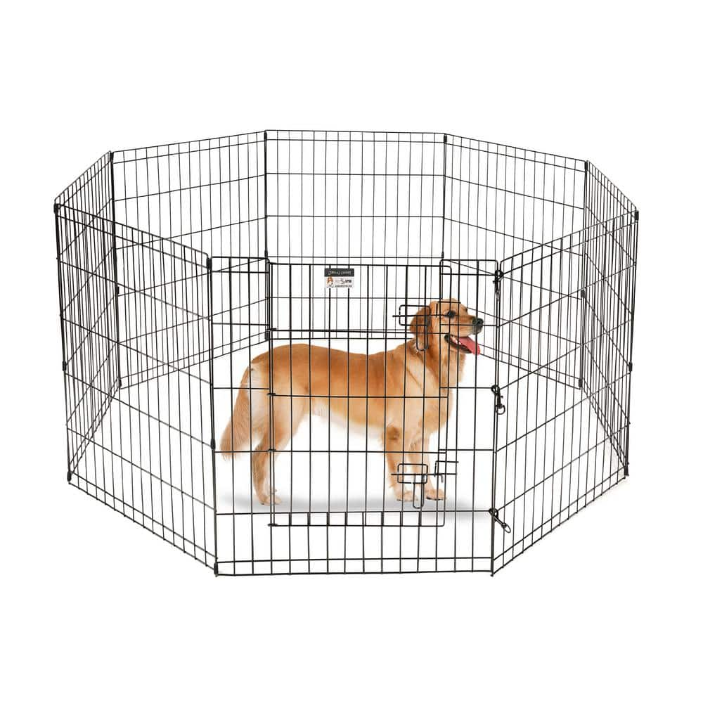 Pet Trex High 8-Panel Heavy Gauge Wire Convertible Indoor/Outdoor Pet Playpen HWD630517