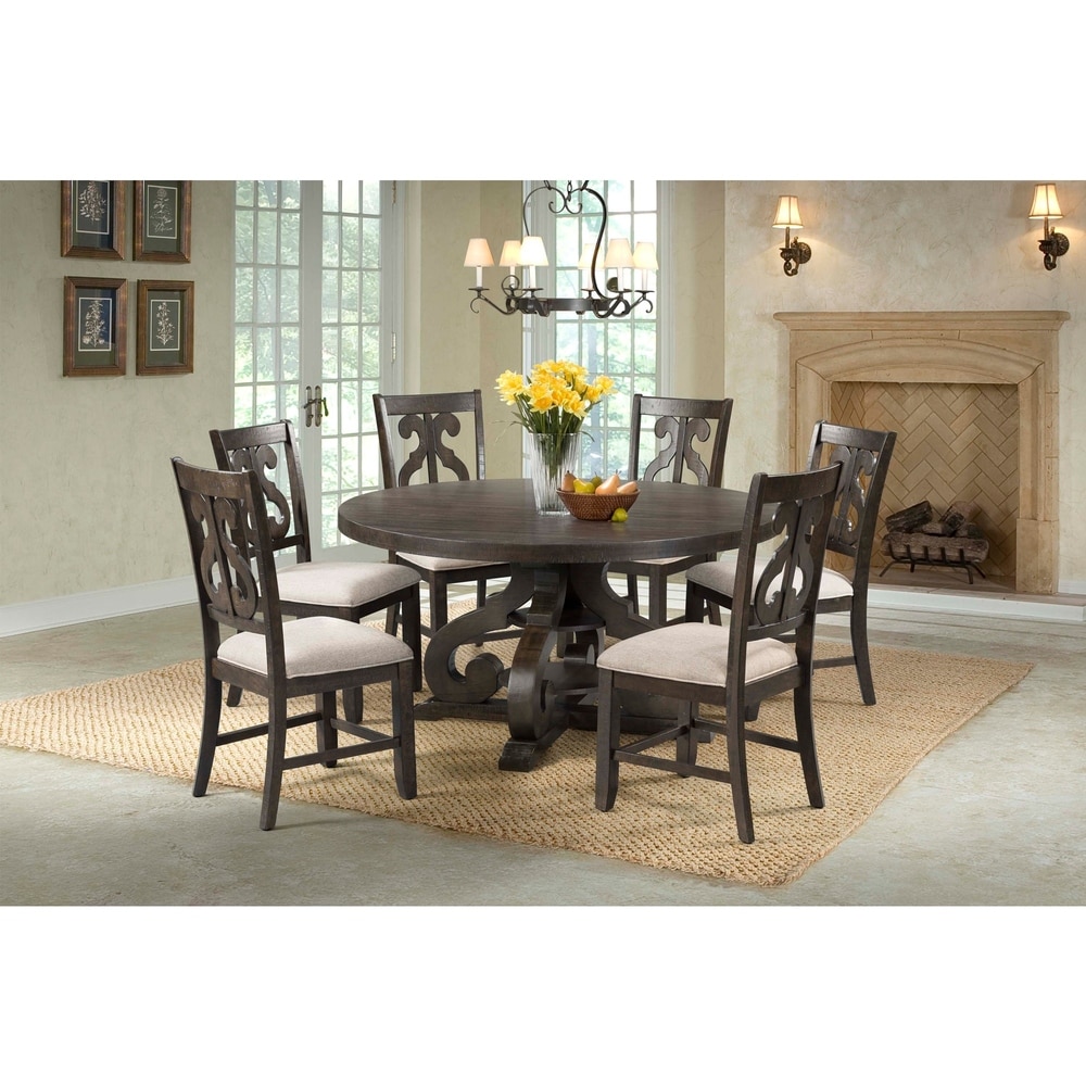 The Gray Barn Fron Holding Round 7 piece Dining Set