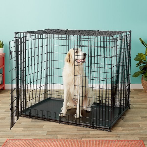 MidWest Solutions Series XX-Large Heavy Duty Double Door Wire Dog Crate， 54 inch