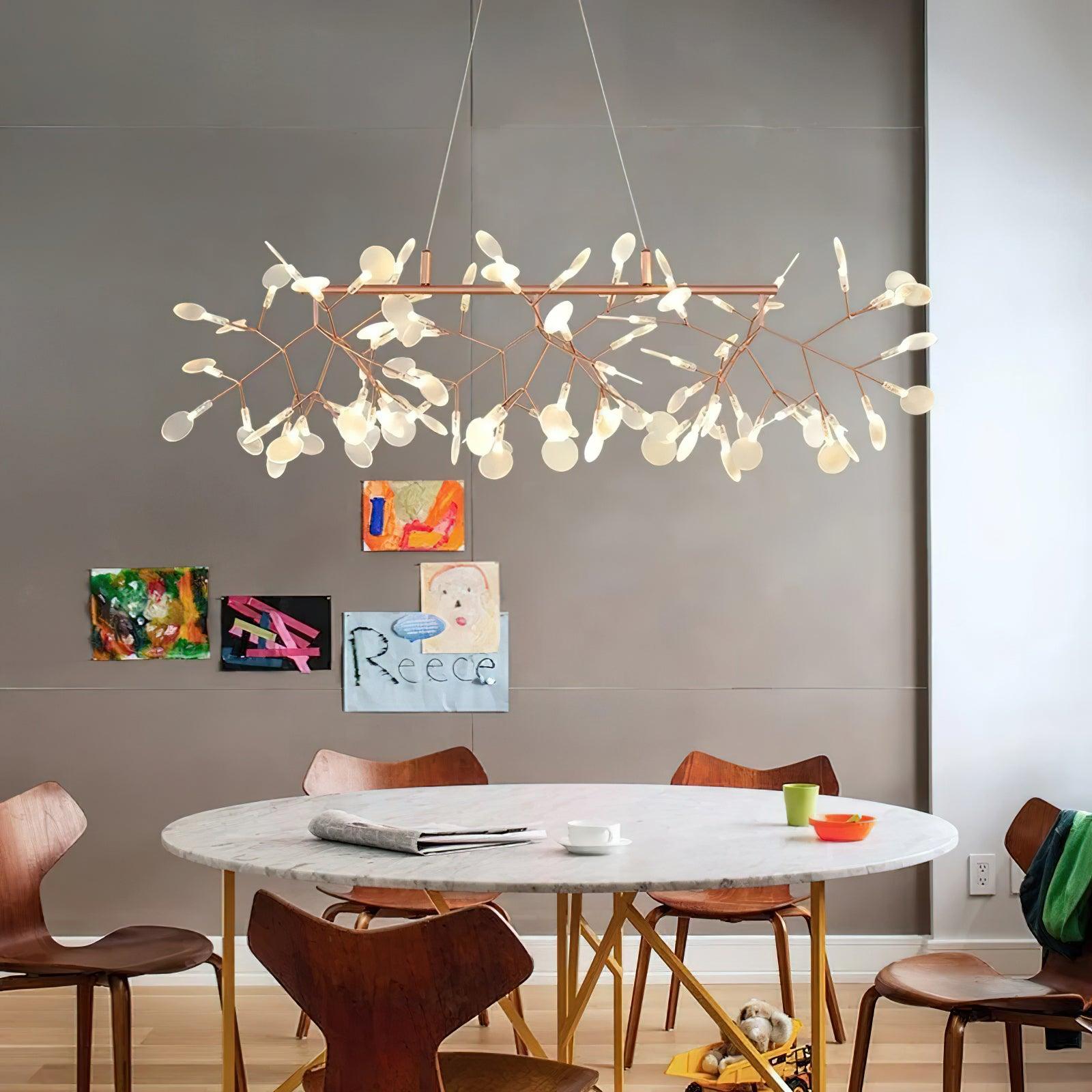 Long Style Firefly LED Chandelier