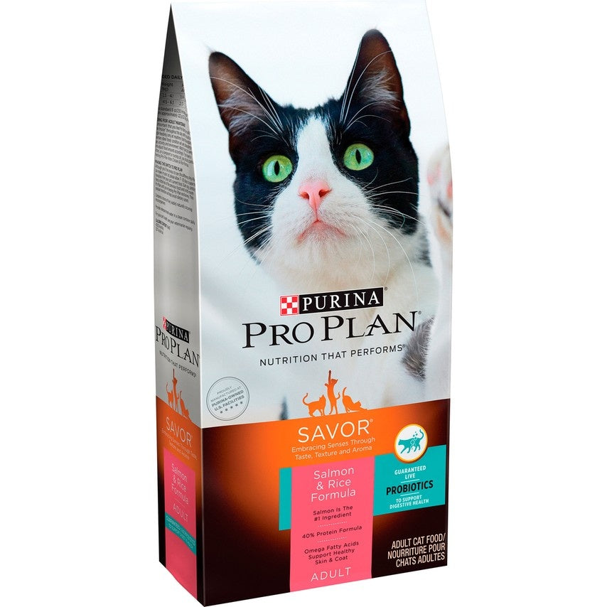 Purina Pro Plan Savor Adult Salmon  Rice Formula Dry Cat Food