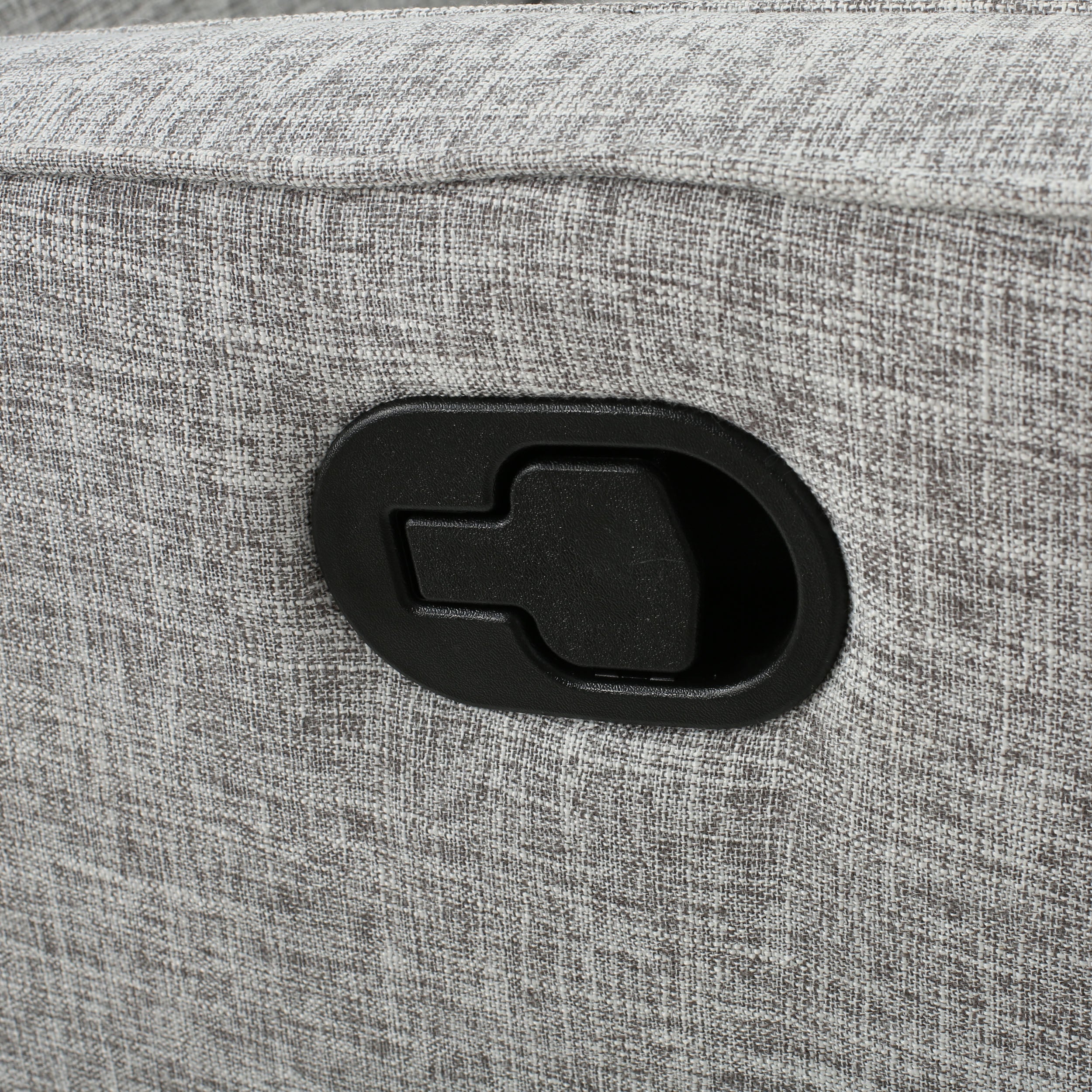 Callade Buttoned Fabric Reclining Loveseat