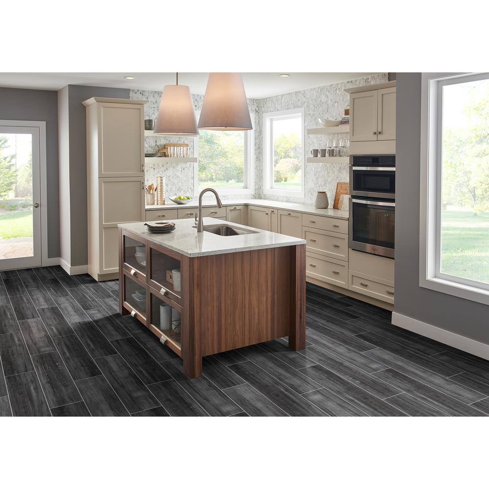 MSI Belmond Obsidian 8 in. x 39.75 in. Matte Ceramic Floor and Wall Tile (11.11 sq. ft.Case) NBELOBS8X40