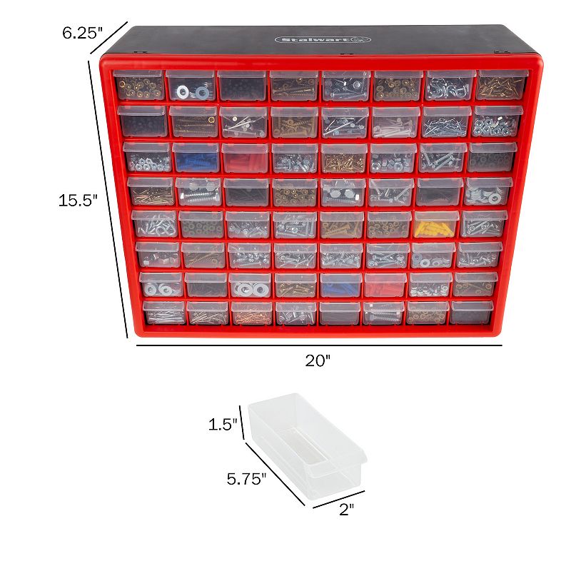 Fleming Supply 64 Drawer Storage Cabinet