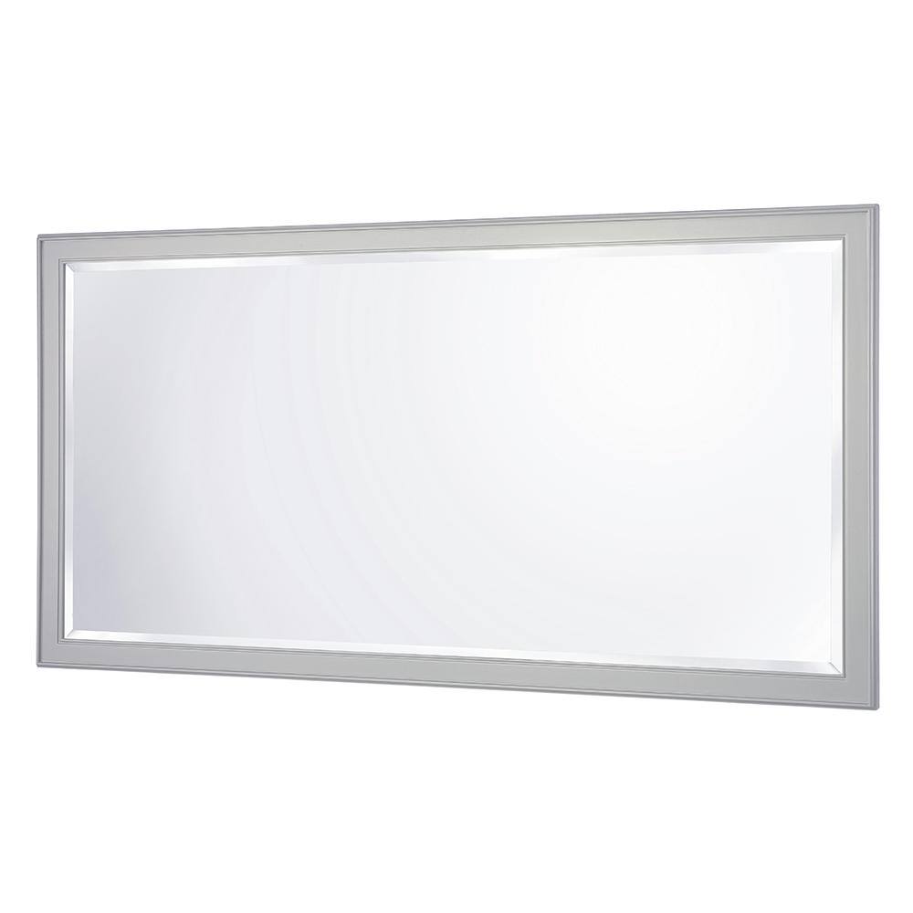 Home Decorators Collection 60 in. W x 31 in. H Framed Rectangular Bathroom Vanity Mirror in Grey GAGM3160