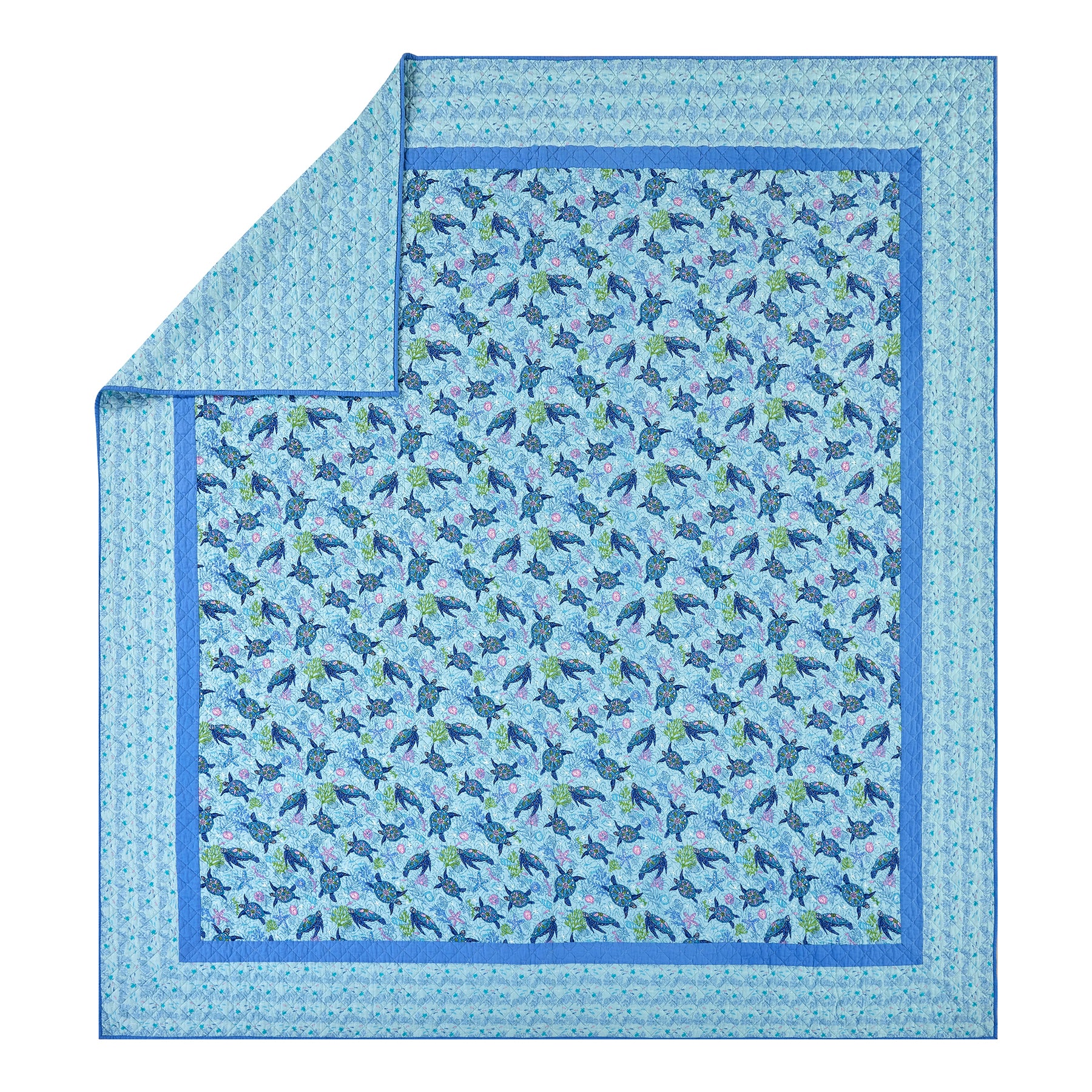 Turtle Dream Quilt Set, Twin