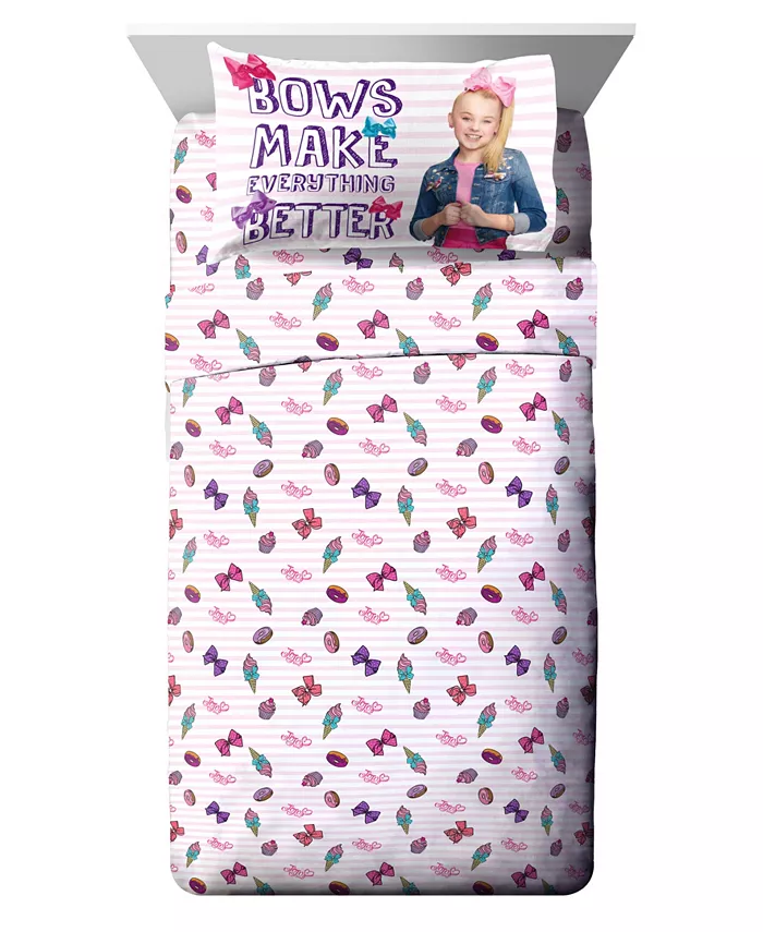 Jojo Siwa 5 Piece Sweet Life Bed Set， Twin