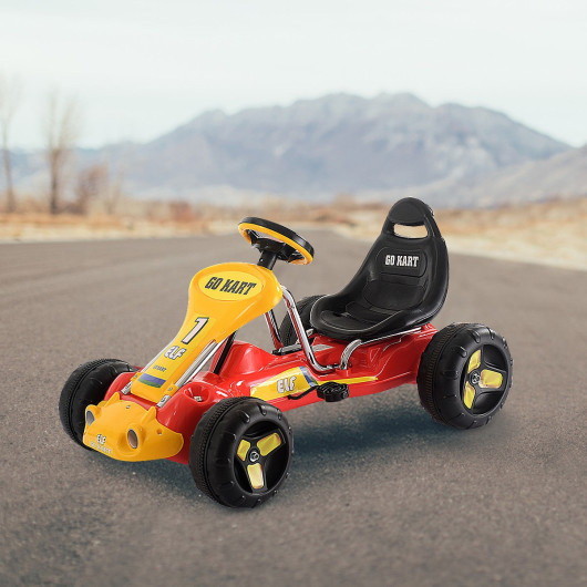 Costway 05698714 Go Kart Kids Ride On Car Pedal Po...