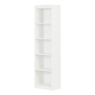 South Shore 68.25 in. White Wood 5-shelf Standard Bookcase with Adjustable Shelves 7250758