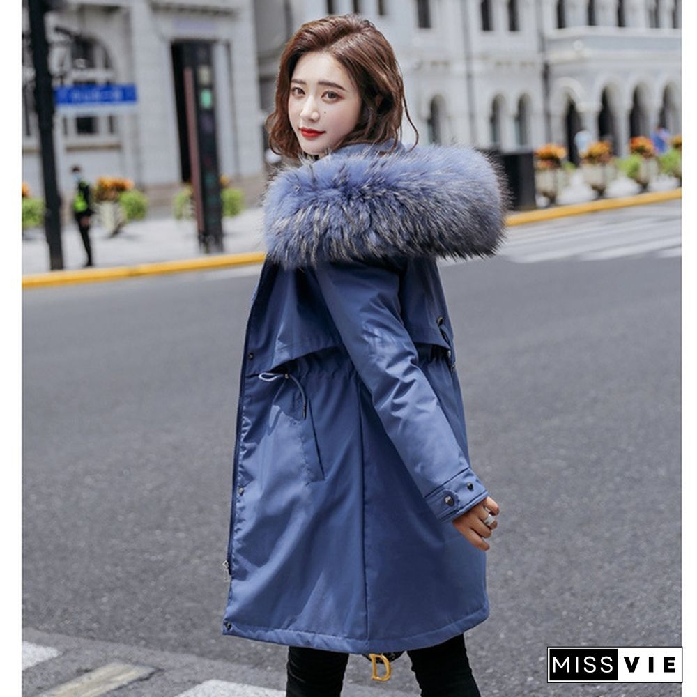 New Fashion Women's Winter Down Coat Clothes Cotton-Padded Thickening Down Casual Winter Coat Long Jacket Down Parka XS-6XL