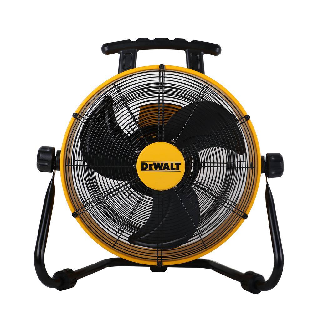 DW 18 in. Yellow 3-Speed Heavy-Duty Drum Fan with 6 ft. Power Cord DXF-1840