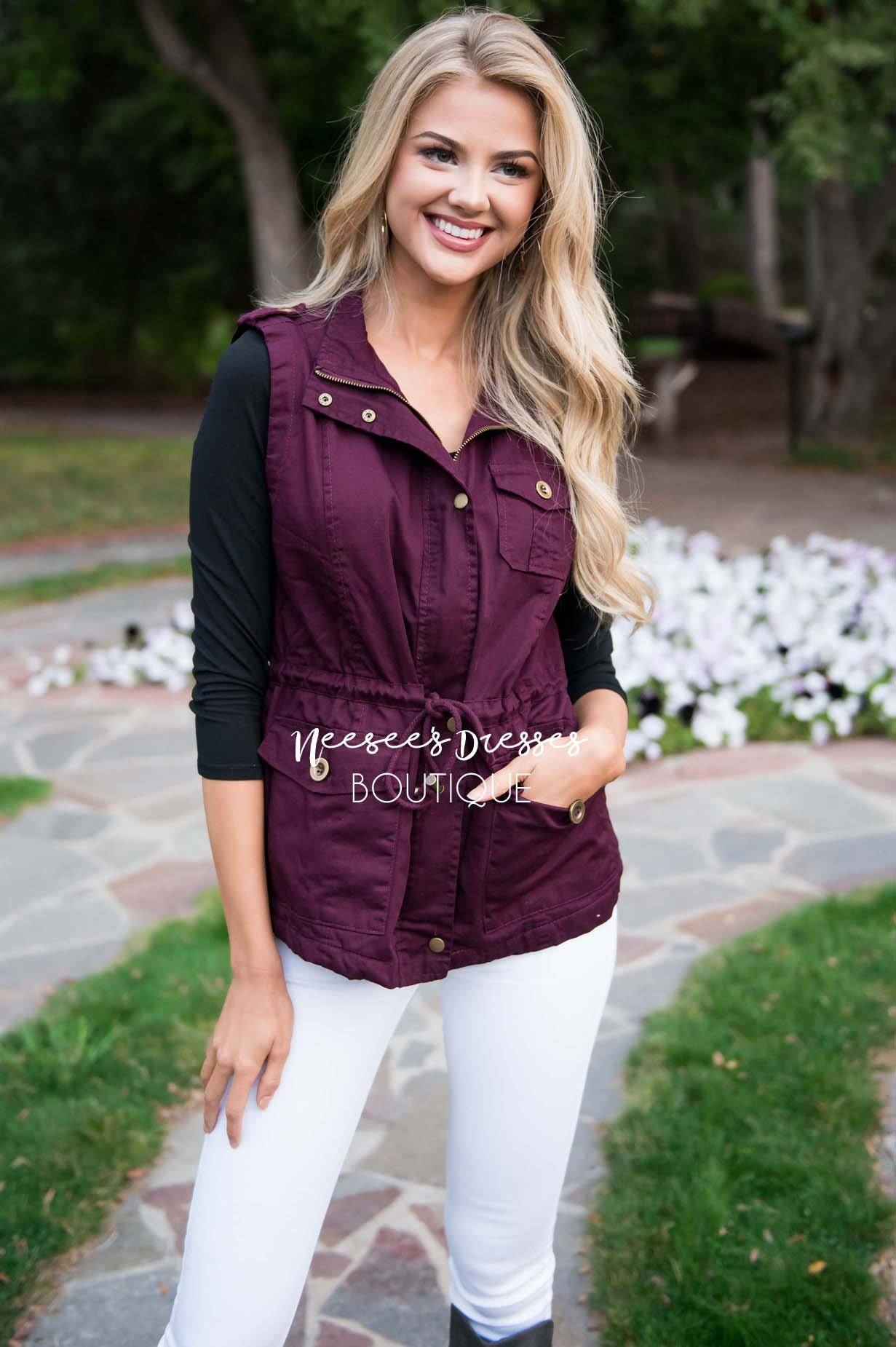 Forever Cuddly Drawstring Vest