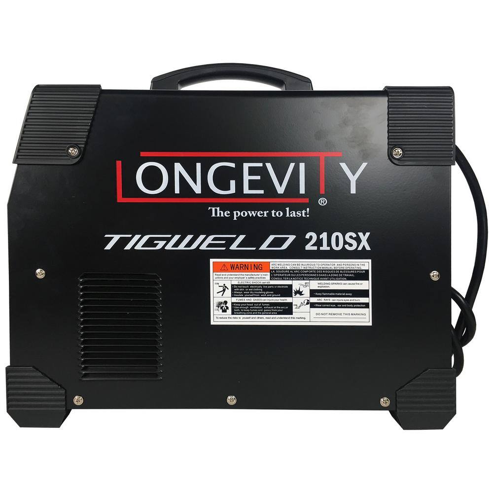 Longevity TIGWELD 210SX 200 Amp 110-Volt220-Volt ACDC TIGSTICK Welder 444624