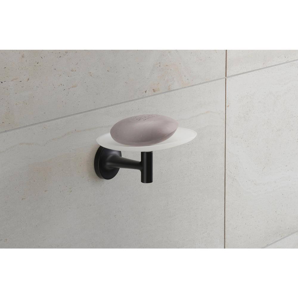 Duravit Starck T Wall Mounted Soap Dish in Black 0099334600