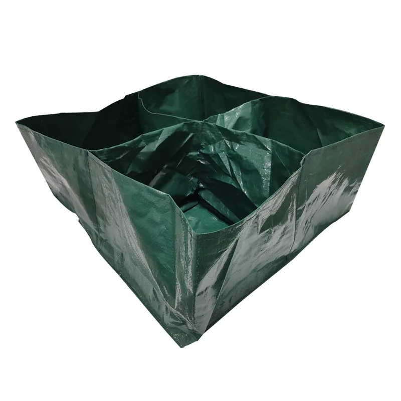 Garden Plastic Grow Bags Green Seedling Bag Fabric Plant Grow Bags Seedling Bed Greenhouse Vegetable Seedling Pot