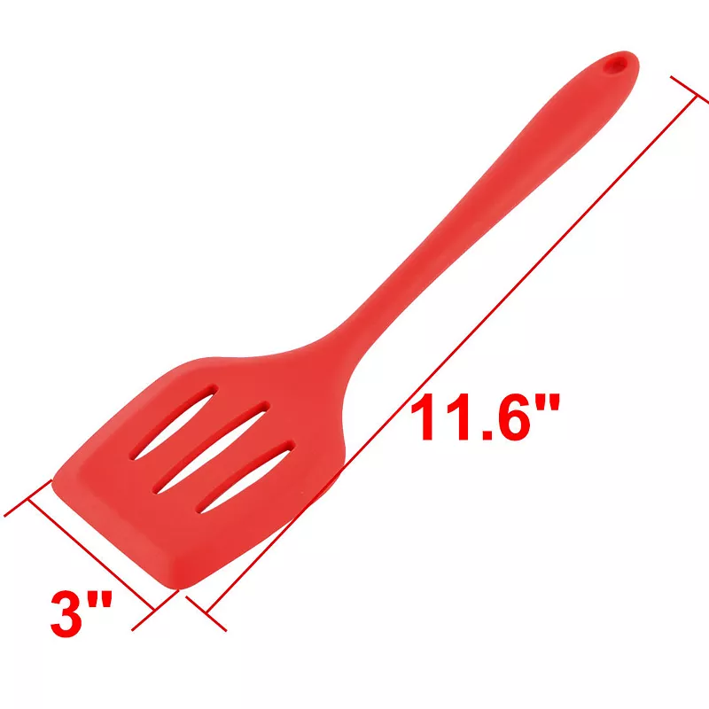 Silicone Slotted Design Non-stick Pancake Turner Spatula Cooking Tool