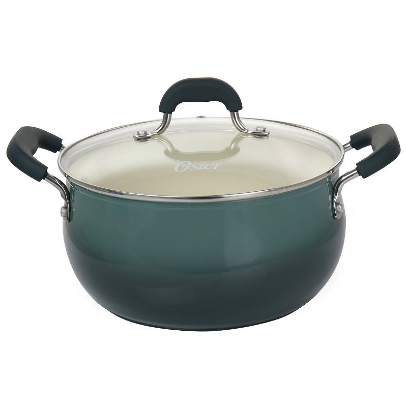 Oster Cocina Corbett 5.4 Quart Nonstick Aluminum Dutch Oven in Gray