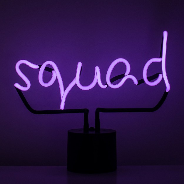 Amped amp Co Large Squad Neon Desk Light Purple