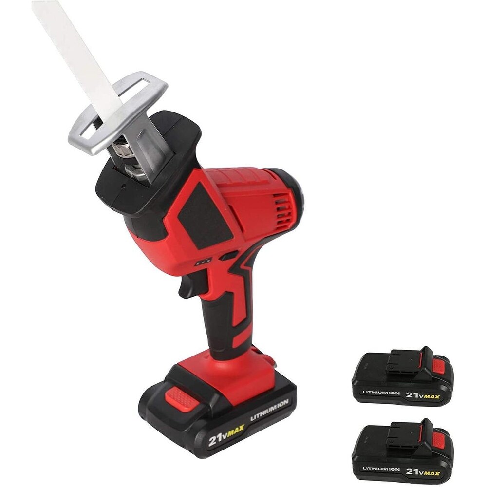 20 Volt Max Lithium Ion Cordless Reciprocating Saw  w/2 Batteries  Portable   Lightweight One Hand Compact Reciprocating