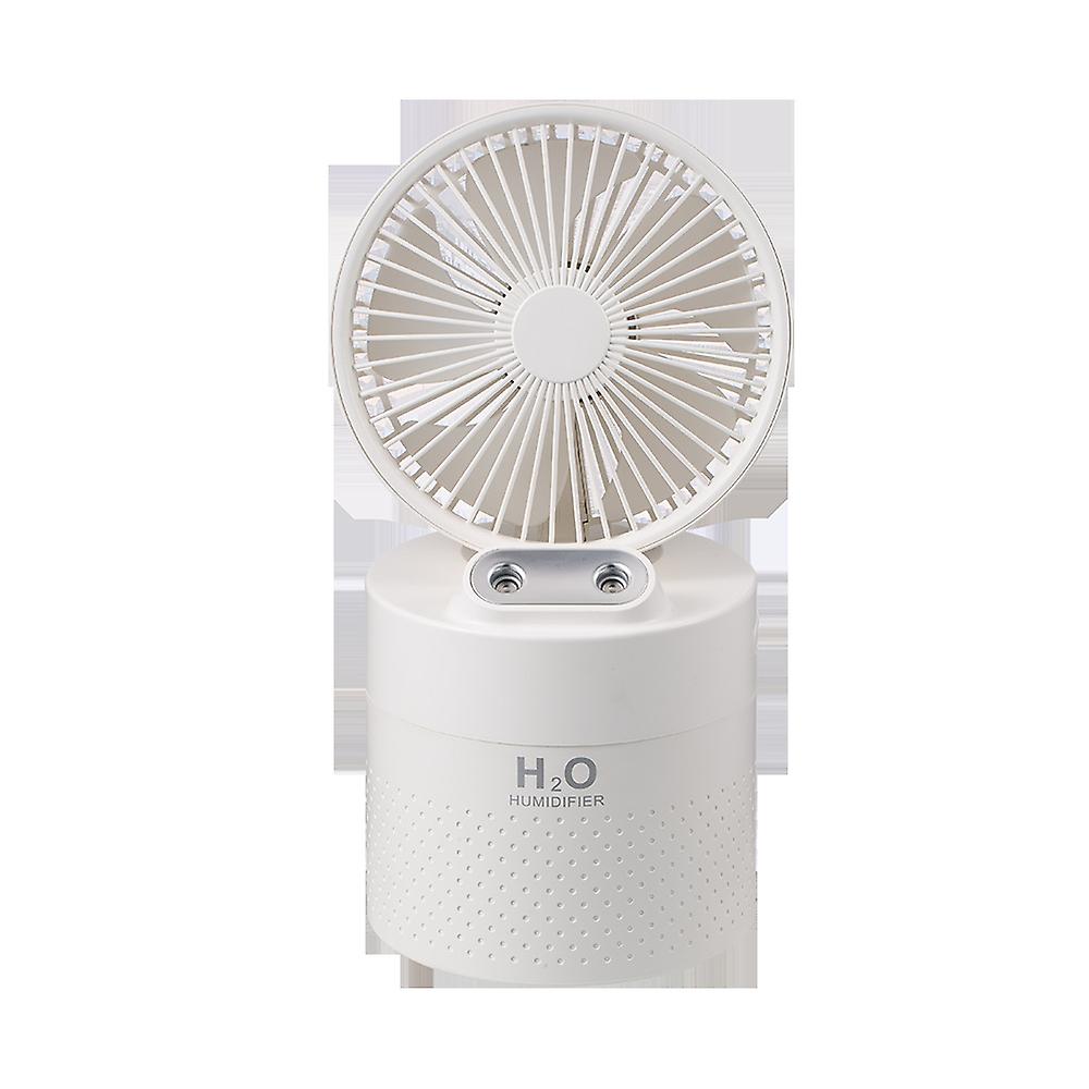 Desktop Humidifying Fan 2-in-1 Water-cooling Fan Mini Spray Air Conditioning Fan Large Capacity Silent Double Jet Humidifier