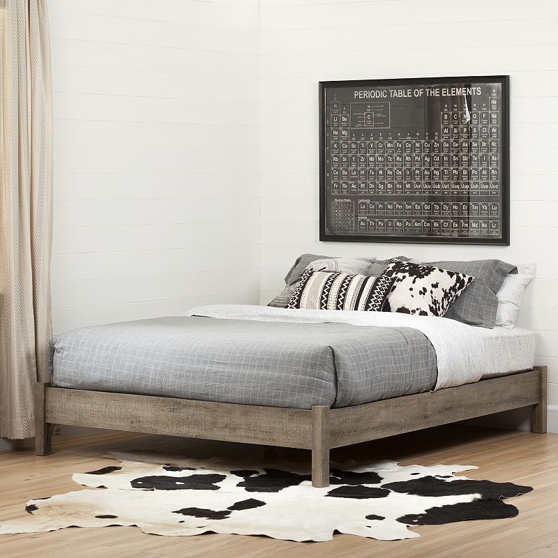 South Shore Munich Queen Platform Bed on Legs