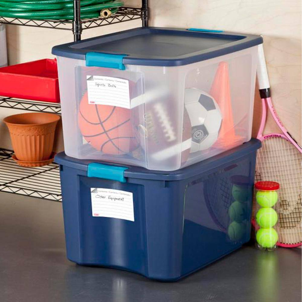 Sterilite 18 Gal. Durable Latch and Carry Storage Bin Box Container (12-Pack) 12 x 14469606