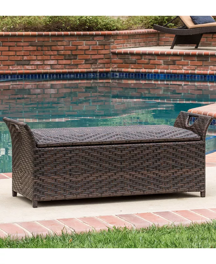 Noble House Gladin Outdoor Storage Bench