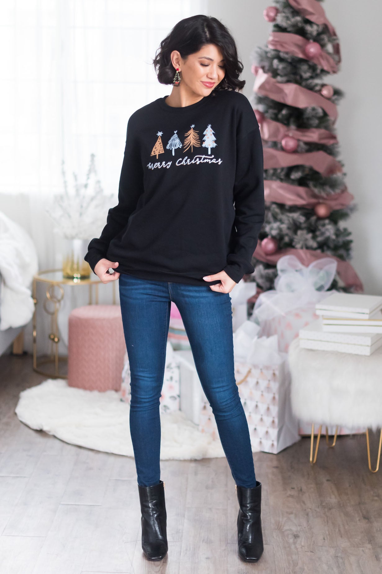 Oh Christmas Tree Modest Sweatshirt