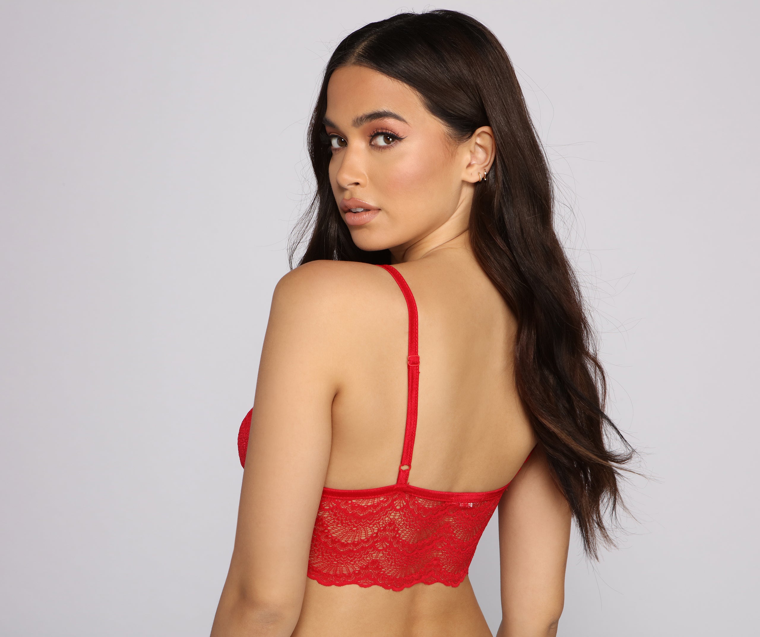 Lovestruck Caged Lace Longline Bra