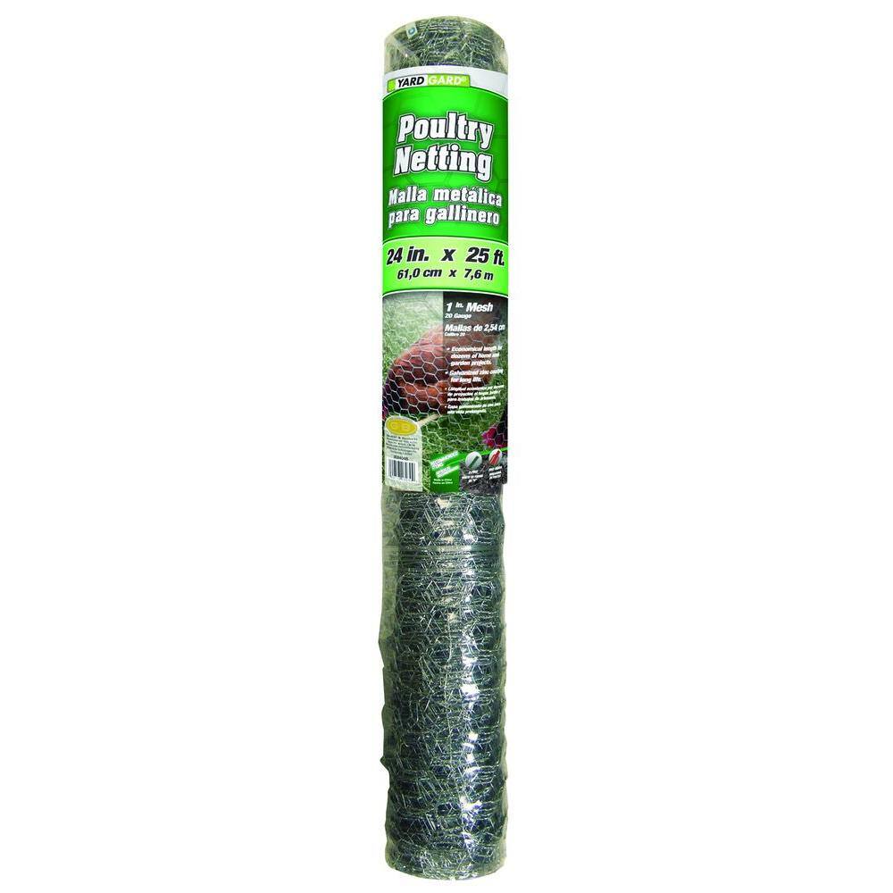 Everbilt 1 in. x 2 ft. x 25 ft. 20-Gauge Poultry Netting 308404B