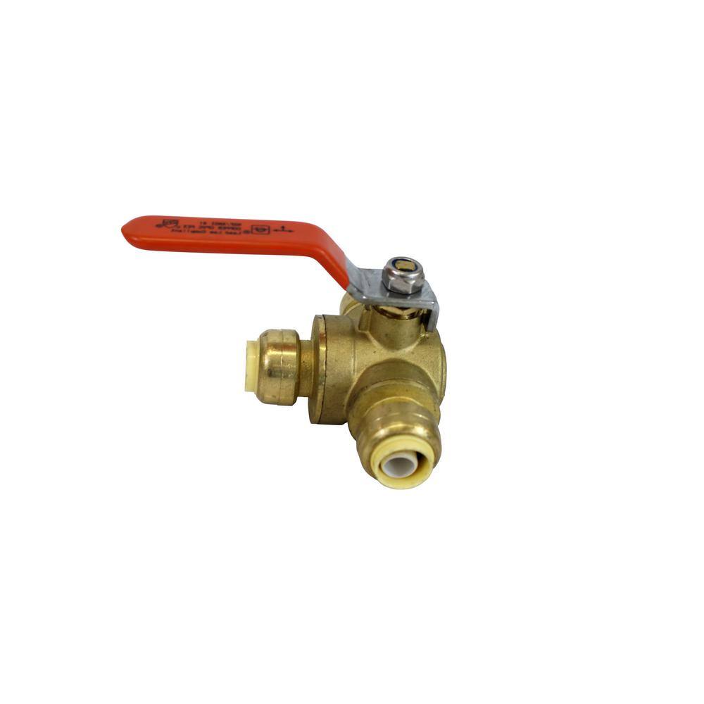 CMI inc 12 in. x 12 in. x 12 in. 3-Way Ball Valve with Push Connection 440943-T