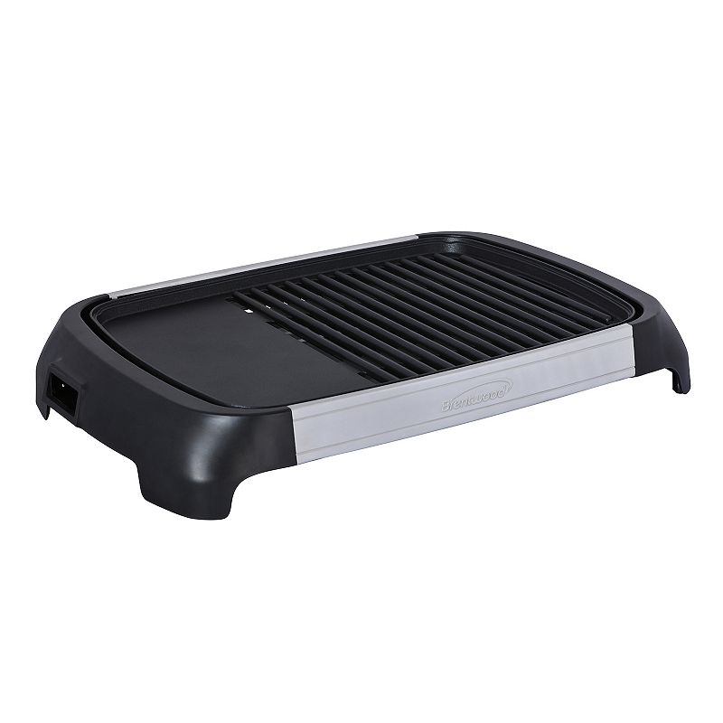 Brentwood Select TS-641 1200 Watt Electric Indoor Grill and Griddle， Stainless Steel