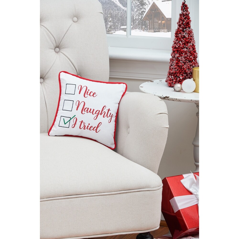 Christmas I Tried Decorative Accent Throw Pillow