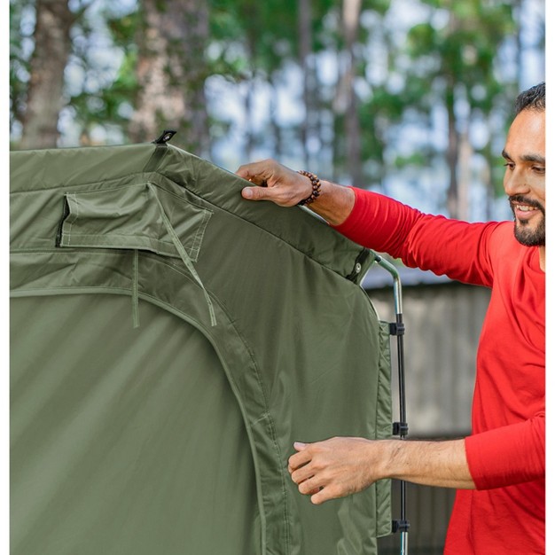 Yardstash Outdoor Storage Shed Heavy Duty Green Waterproof Tent For Bike amp Garden Supplies