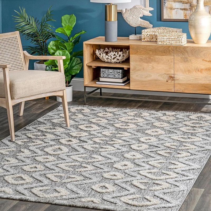 nuLOOM Giana Raised Chevron Trellis Area Rug