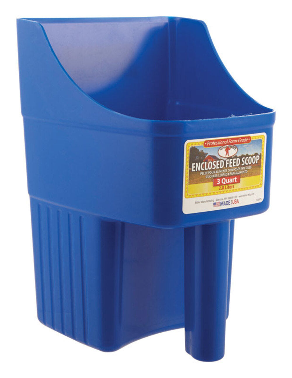 FEED SCOOP PLSTC BLU 3QT